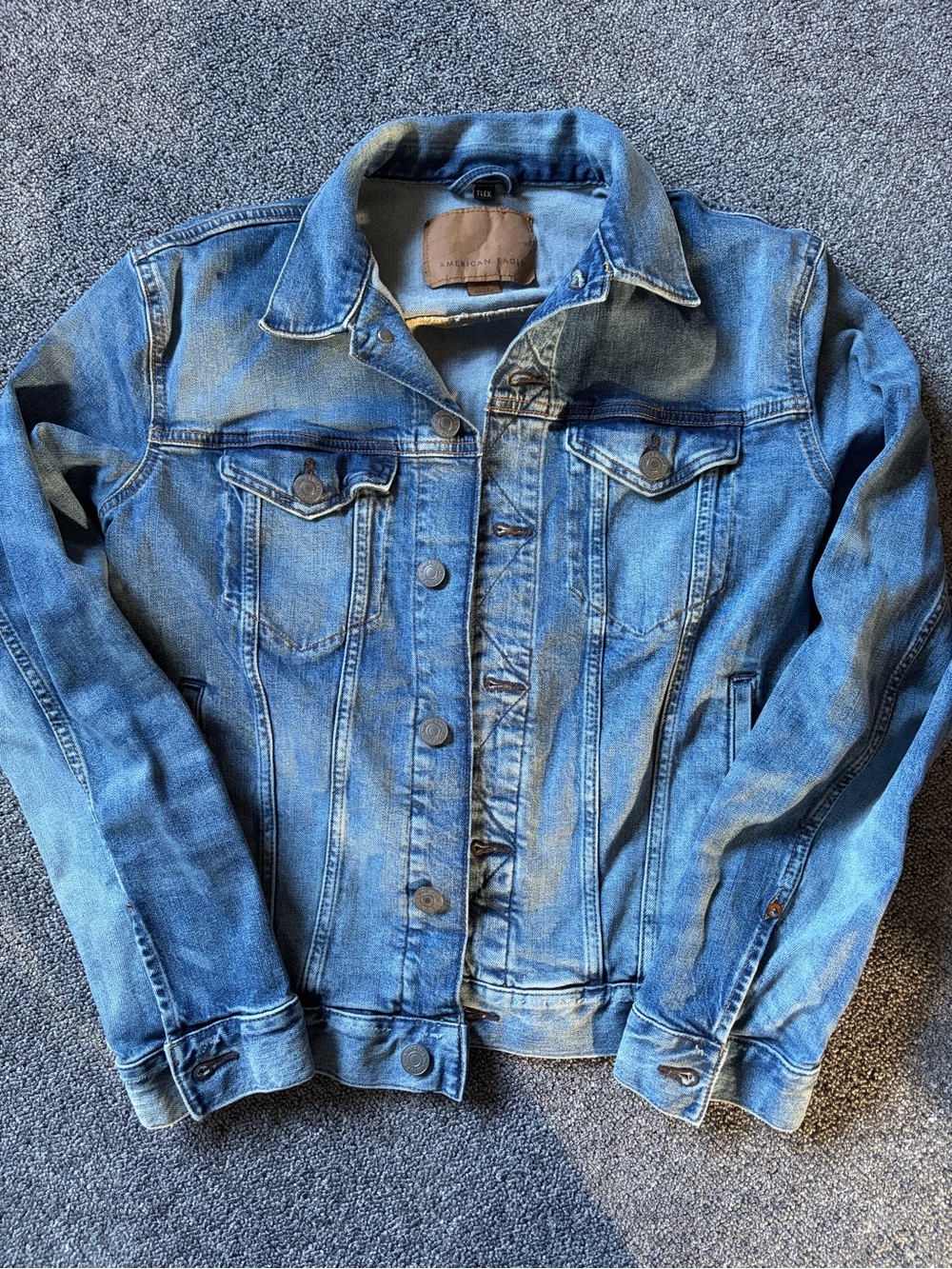 American Eagle Outfitters AEO Mens Size S Extreme Flex 4 Denim Jean Jacket